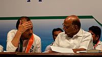 Pawar Reunion Falters As BJP Races Ahead In Pune, Pimpri-Chinchwad Civic Polls NCP leader Ajit Pawar with Sharad Pawar during the 20th NCP Foundation Day, at YB Chavan Centre, on June 10, 2019 in Mumbai, India
Source: IMAGO / Hindustan Times