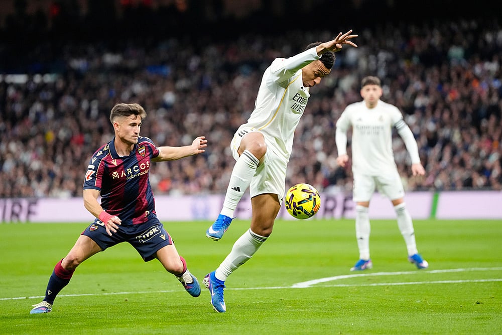 Real Madrid vs Levante Spanish Soccer La liga match-Kylian Mbappe