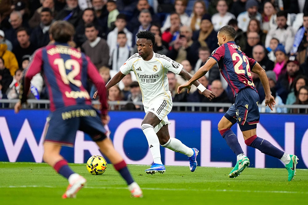 Real Madrid vs Levante Spanish Soccer La liga match-Vinicius Junior