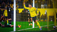 Al-Nassr 3-2 Al-Shabab Highlights, Saudi Pro League: Cristiano Ronaldo-Led Al-Alami Notch Up Their First Win Of 2026 Photo: X/AlNassr FC : Cristiano Ronaldo celebrates Al-Nassr's opening goal against Al-Shabab in their Saudi Pro League 2025-26 match.