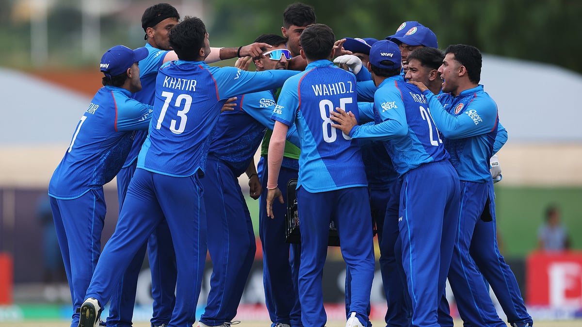 The Afghanistan side put on a terrific all-round performance to beat South Africa U19s by 28 runs. - X/ACBofficials