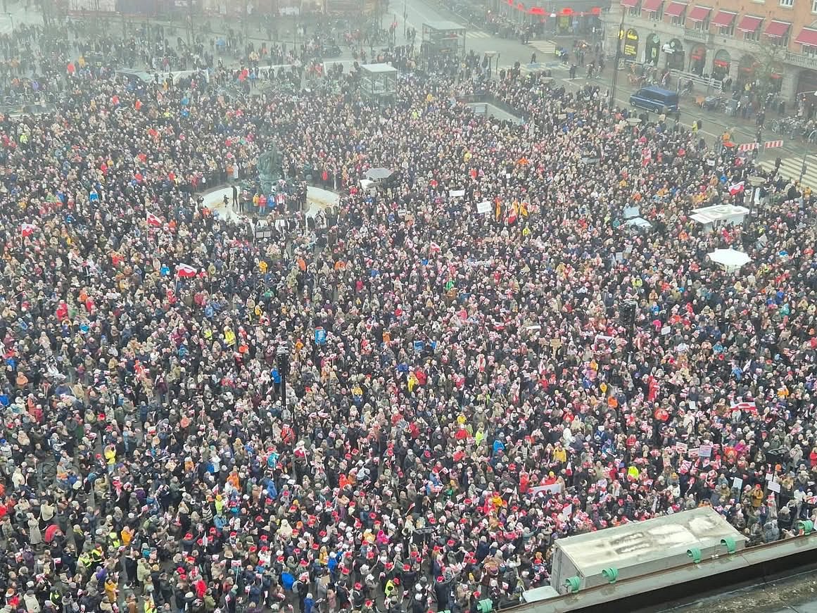 
According to local authorities, approximately 4,000 demonstrators participated in the rally, an unusually large turnout for the Arctic island, which has a population of about 56,000.  - X.com