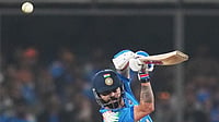AP : India's Virat Kohli plays a shot during the third One Day International cricket match between India and New Zealand in Indore