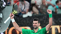 Novak Djokovic Vs Pedro Martinez Highlights, Australian Open 1st Round: Serb Clinches 100th AO Win Photo: AP : Novak Djokovic of Serbia celebrates after defeating Pedro Martinez of Spain in their first round match at the Australian Open tennis championship in Melbourne.