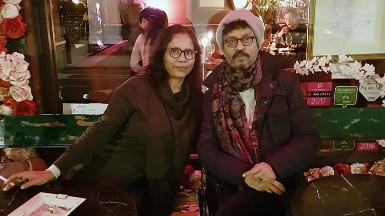 Sutapa Sikdar with Irrfan Khan - Instagram/Sutapa Sikdar