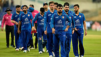 Afghanistan Vs West Indies LIVE Cricket Score, 3rd T20I: AFG Eye Win Against WI Photo: AP : File photo of the Afghanistan cricket team.