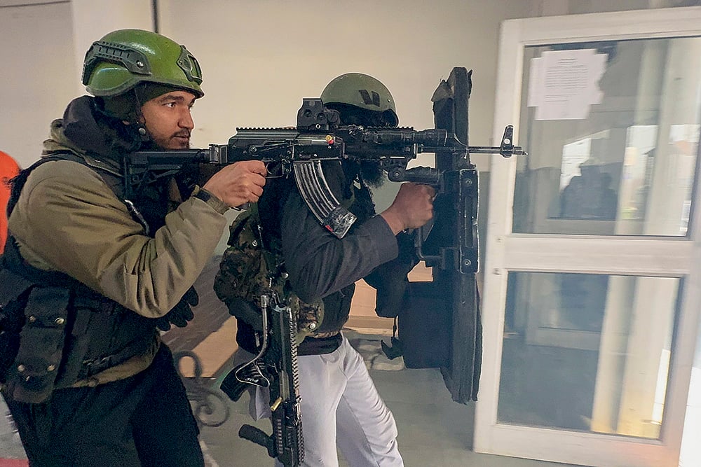 Mock drill at Qazigund railway station