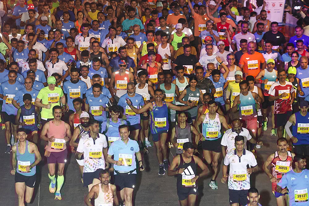 21st Tata Mumbai Marathon-Omar Abdullah
