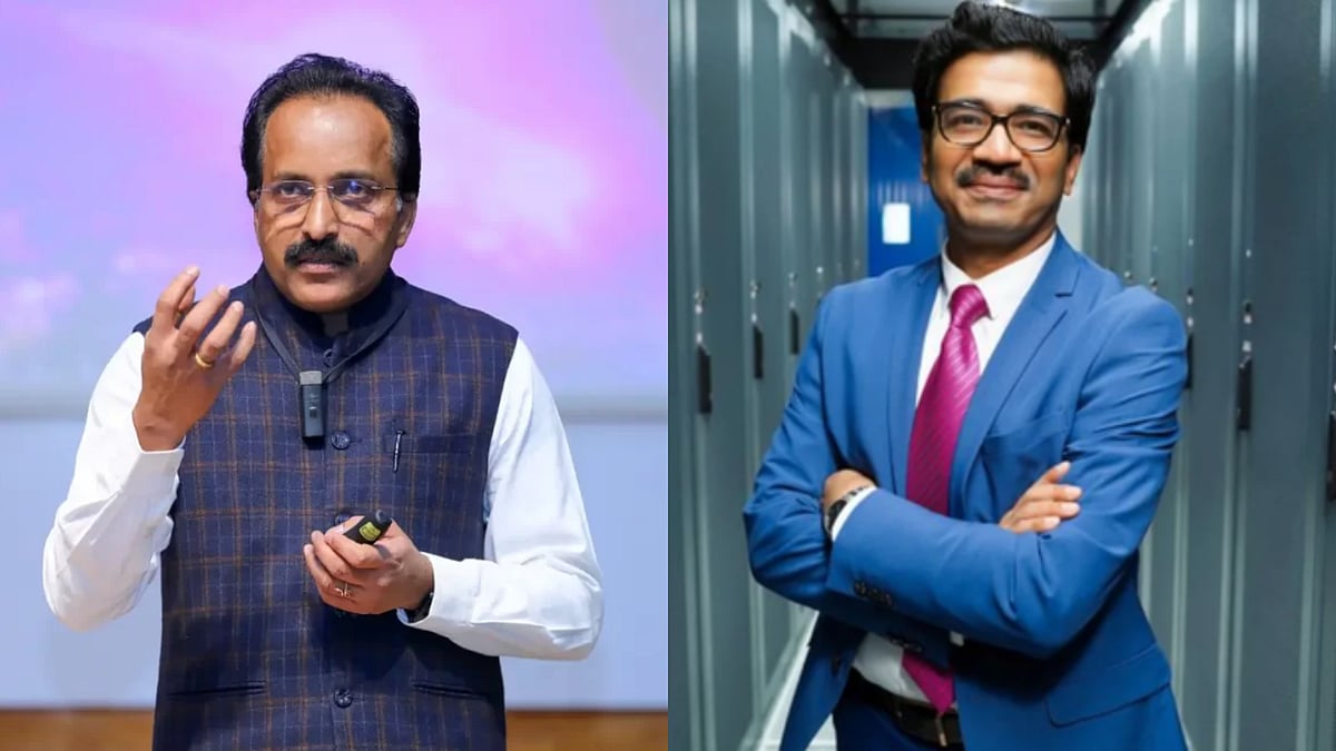 (L) Dr. S. Somanath, Chairman, ISRO and (R) Sunil Gupta, Co Founder, Yotta - null