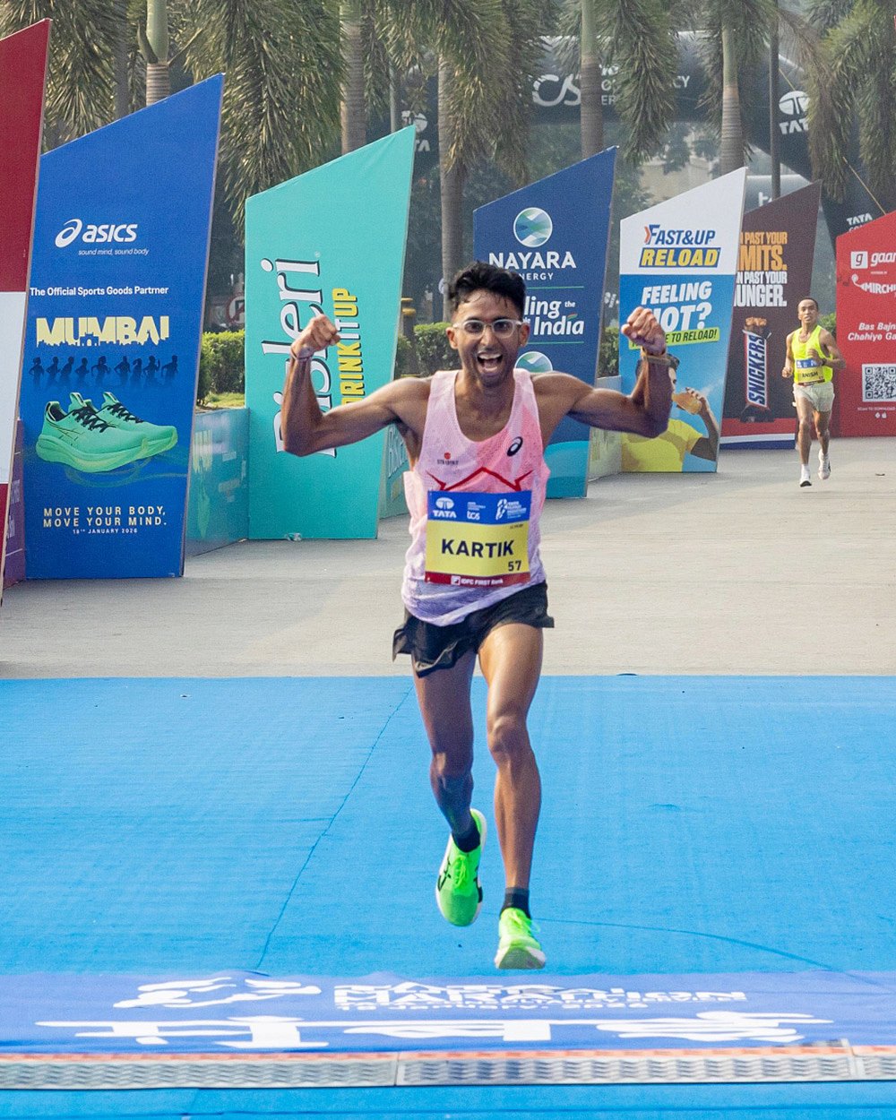 21st Tata Mumbai Marathon-Kartik Karkera