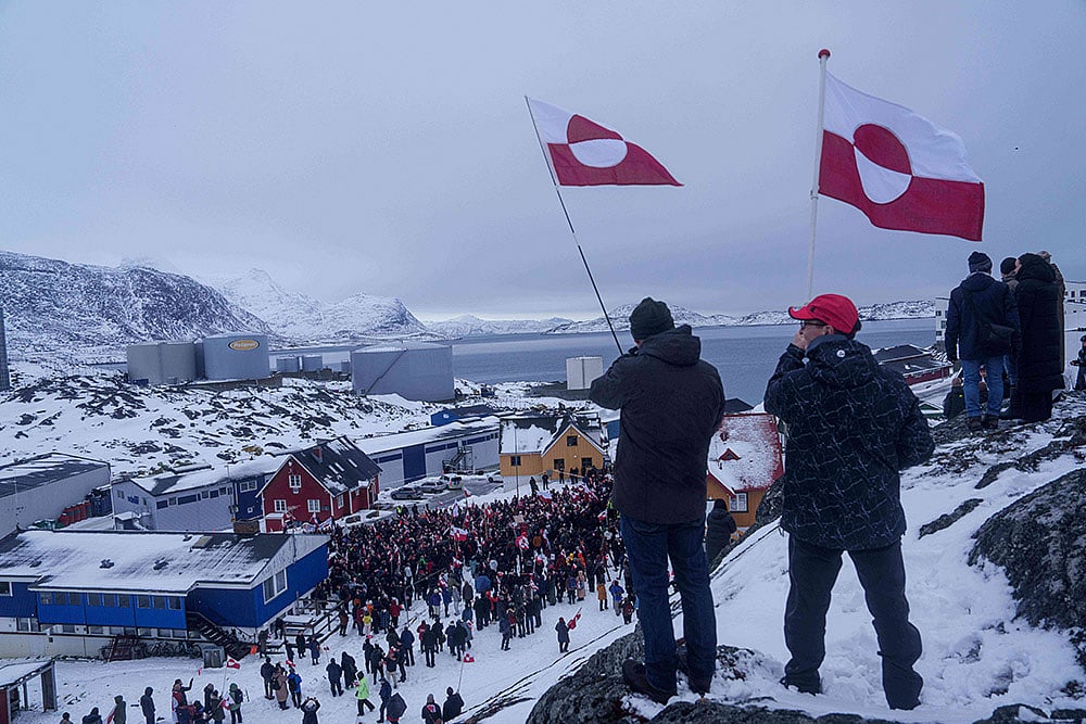 US-Greenland Standoff - Hands off Greenland protests-