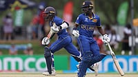 Sri Lanka Vs Ireland Live Streaming, U-19 Cricket World Cup 2026: Toss Update, Playing XIs From Windhoek | Photo: X/cricketworldcup : Sri Lanka U19 players in action during their ICC U-19 Cricket World Cup match against Japan on January 17, 2026.
