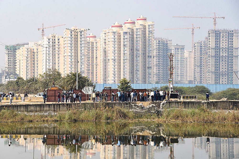 Engineer drowned in Noidas waterlogged pit