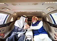 UAE President’s Lightning Delhi Visit Triggers Speculation In this image posted on Jan. 19, 2026, Prime Minister Narendra Modi, right, with UAE President Sheikh Mohamed bin Zayed Al Nahyan on latter's arrival, in New Delhi. (@narendramodi/X via PTI Photo)
