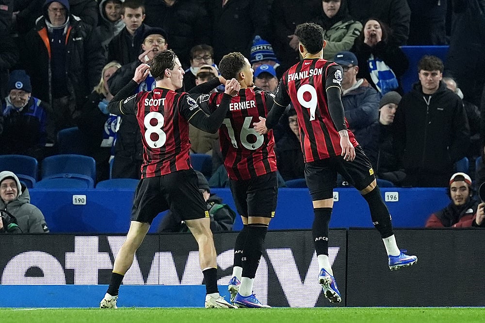 Brighton Vs Bournemouth premier league soccer-Marcus Tavernier