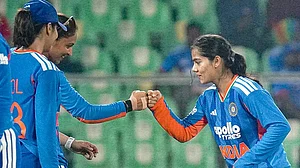 | Photo: PTI : Left-arm spinner Vaishnavi Sharma is added in the MI squad for the remainder of the WPL 2026 in place of injured G Kamalini.