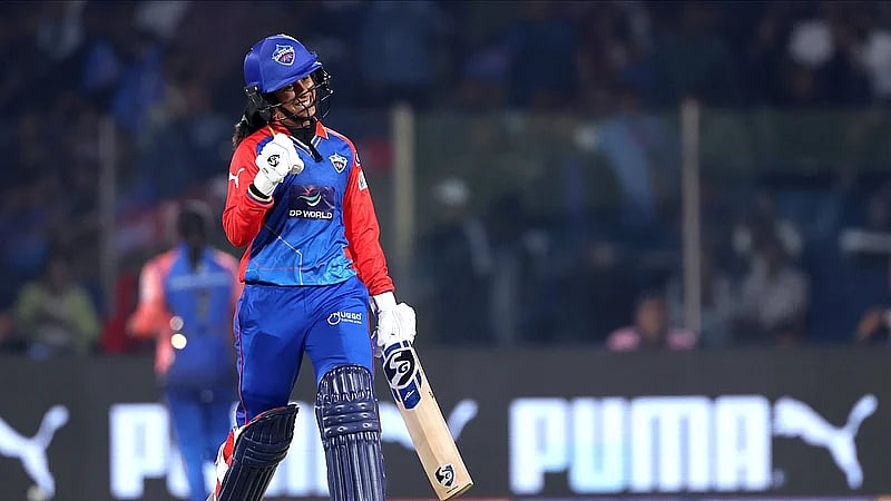 X/WPL : File photo of Delhi Capitals captain Jemimah Rodrigues batting in WPL 2026.