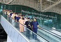 From Singapore to Uttar Pradesh: Lee Kuan Yew Built A Nation, Yogi Adityanath Is Rebuilding a State MAGO / ANI News : CM Yogi Adityanath inspects the Noida International Airport Noida, Oct 25 (ANI): Uttar Pradesh Chief Minister Yogi Adityanath inspects the Noida International Airport construction at Jewar ahead of its inauguration, in Noida on Saturday. (@CMOfficeUP X ANI Photo)