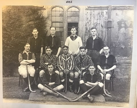 St John’s College Hockey Team, Oxford University, Jaipal Singh Munda is captain at the centre, 1925