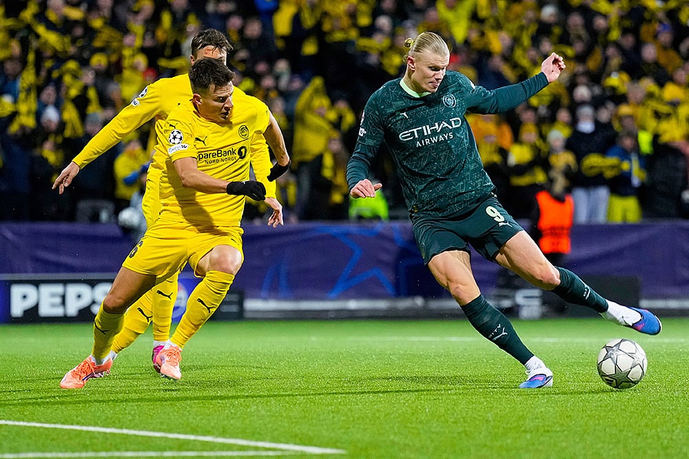 bodo/glimt vs manchester city uefa Champions League soccer-Erling Haaland