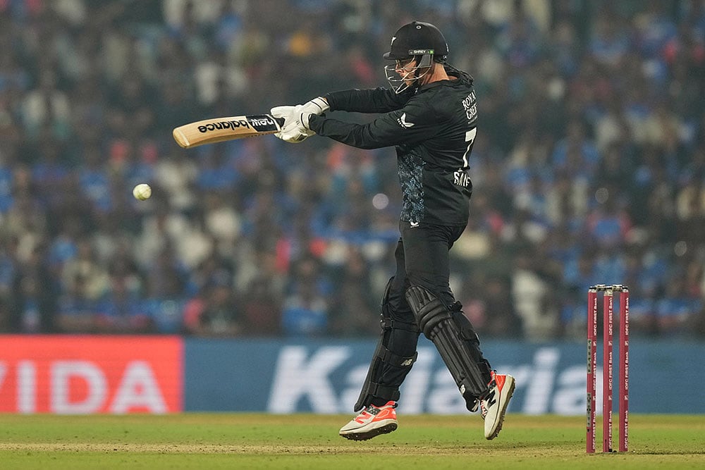 New Zealand India T20 Cricket Mitchel Santner