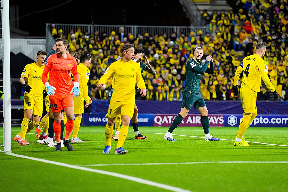bodo/glimt vs manchester city uefa Champions League soccer-Erling Haaland
