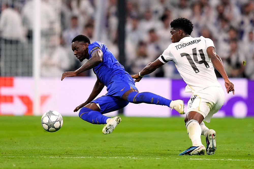 Champions League Soccer Match: Real Madrid vs Monaco