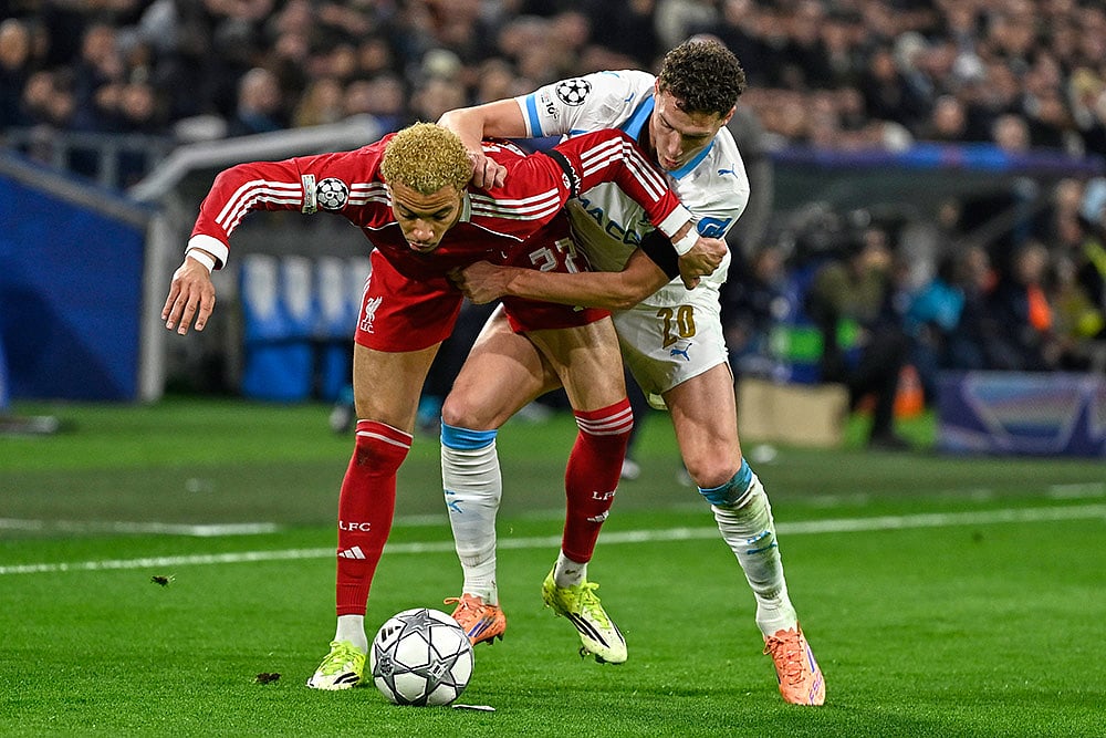 Marseille vs Liverpool uefa Champions League soccer-Hamed Traore