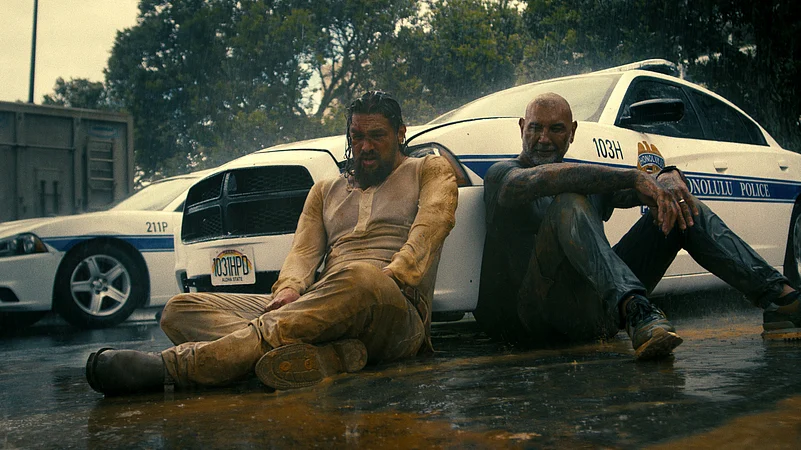 Jason Momoa and Dave Bautista