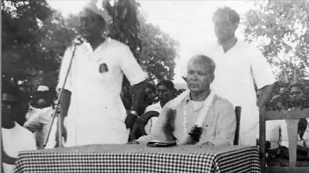 A felicitation for Jaipal Singh in Ranchi as Member of Parliament after first general elections of 1951-52.
 
 - null