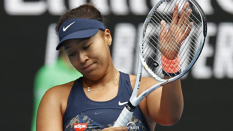 Naomi Osaka in action during the 2024-25 season - File