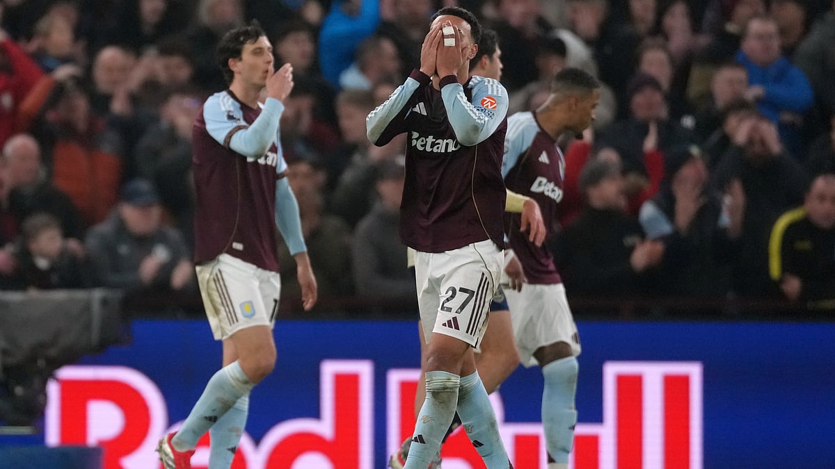 Aston Villa's Morgan Rogers reacts during the English Premier League soccer match between Aston Villa and Everton in Birmingham, Sunday, Jan. 18, 2026. - | Photo: AP/Dave Shopland