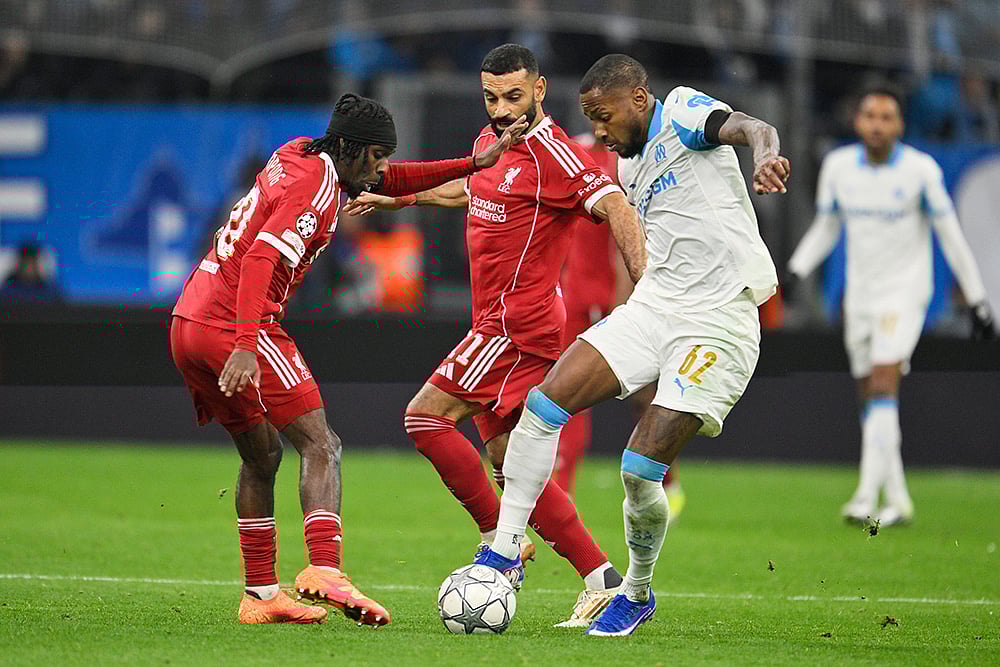 Marseille vs Liverpool uefa Champions League soccer-Jeremie Frimpong