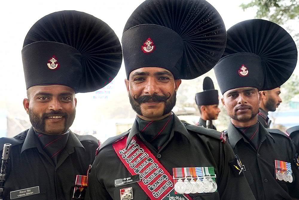 Rehearsals for 77th R-Day Parade in Kolkata