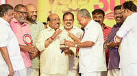 Pinarayi Vijayan with Vellappally Natesan
