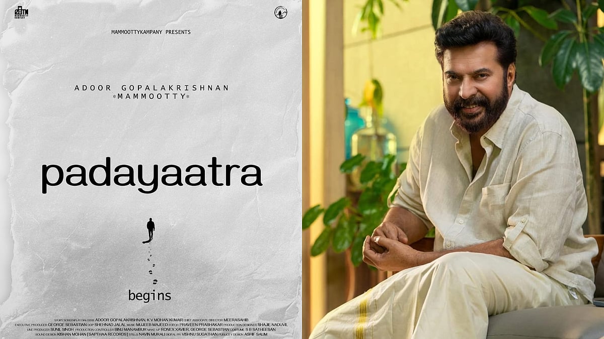 Mammootty announces new film titled Padayaatra - X/Mammootty