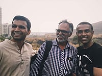 Sagar Gorkhe|Facebook  : From left - Activists Ramesh Gaichor, Sudhir Dhavale and Sagar Gorakhe - accused in Bhima Koregaon case.  
