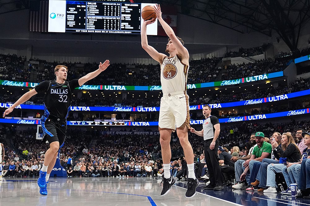Warriors vs Mavericks Basketball-Quinten Post