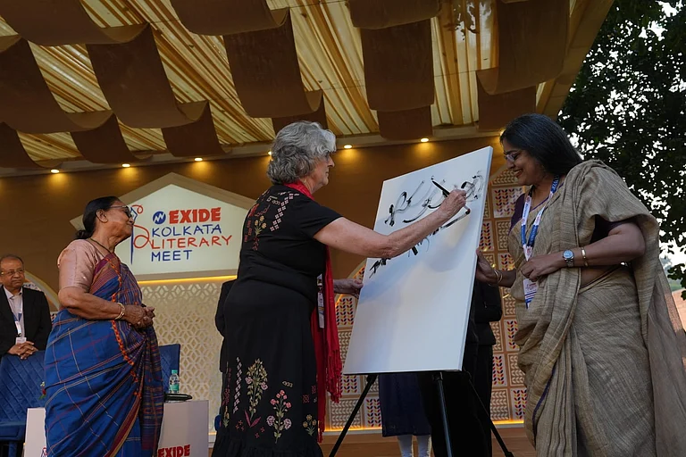 A photograph from Exide Kolkata literary meet - Sandipan Chatterjee