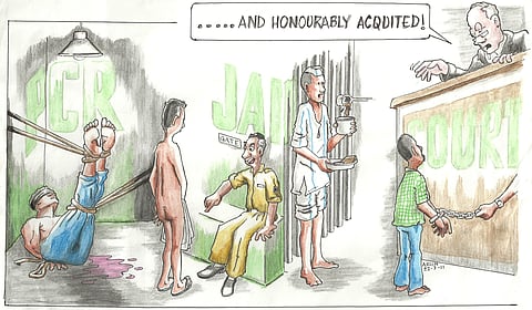 Honourable Acquittal art: The paradox of our Criminal Justice System that reduces a human to mere animal existence.