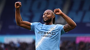 Manchester City's goalscorer Antoine Semenyo.