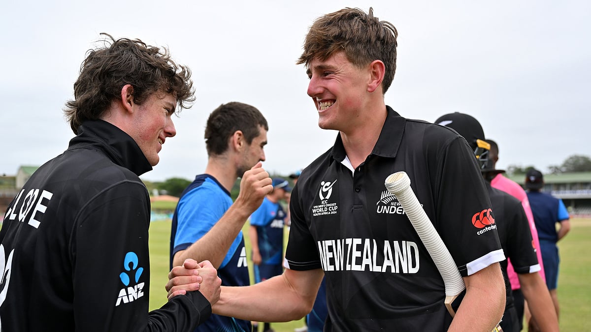 India beat New Zealand by 7 wickets to send them out of the U-19 World Cup on January 2, 2026. - X/ @BLACKCAPS