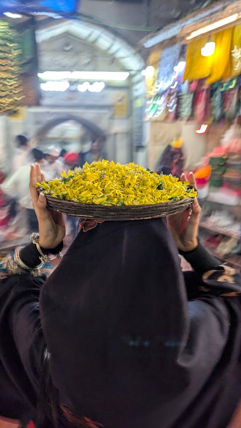 His devoted disciple, the poet-musician Amir Khusro, noticed Hindu women near the Yamuna celebrating the onset of spring, dressed in yellow and carrying vibrant mustard flowers. 
