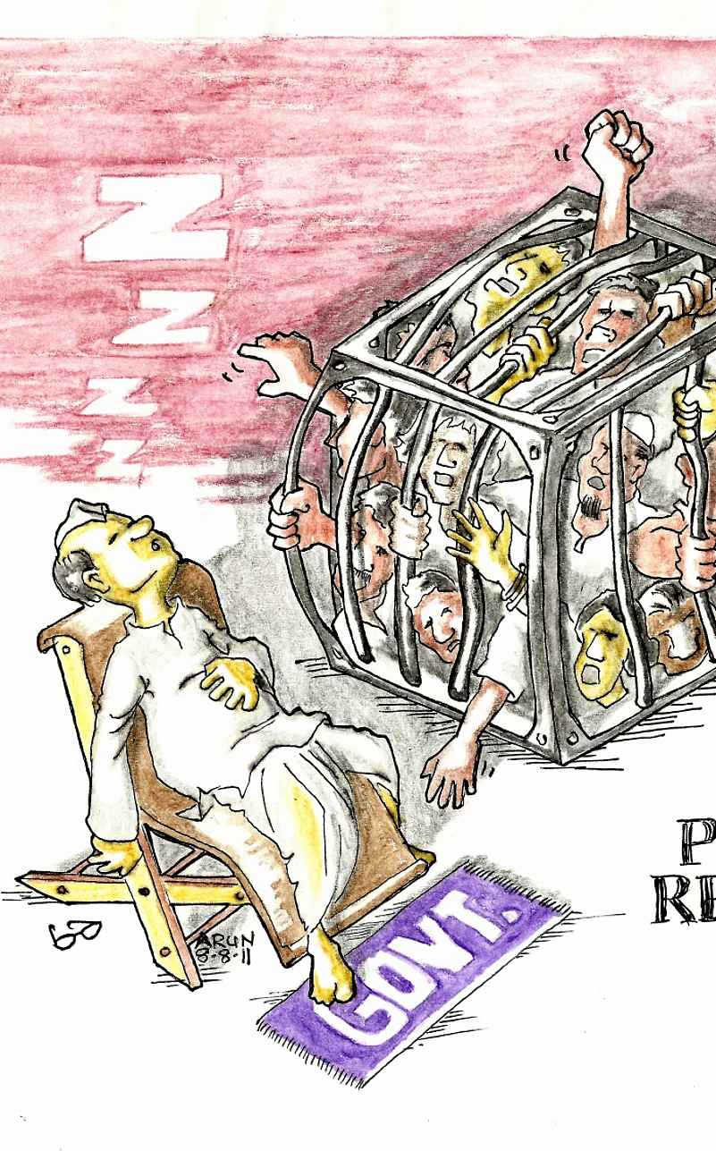 Arun Ferreira art, prison art India, art drawn in prison