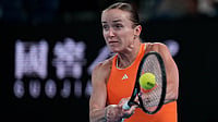 Elina Svitolina Vs Mirra Andreeva Highlights, Australian Open Round 4: Ukrainian Storms Into Quarters Photo: AP : Elina Svitolina of Ukraine plays a backhand return to Mirra Andreeva of Russia during their fourth round match at the Australian Open tennis championship in Melbourne.
