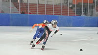 KIWG 2026 : Nayana Sri Talluri in action at the Khelo India Winter Games 2026