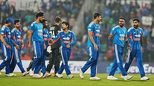 | Photo: AP/Mahesh Kumar A. : India vs New Zealand 4th T20I: New Zealand defeated India by 50 runs.