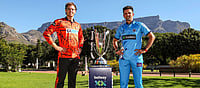 Pretoria Capitals Vs Sunrisers Eastern Cape, SA20 Final 2026 Preview - Both Teams Meet At This Stage After 2 Seasons Special Arrangement : Tristan Stubbs and Keshav Maharaj pose with the SA20 trophy ahead of the 2026 Final on January 25