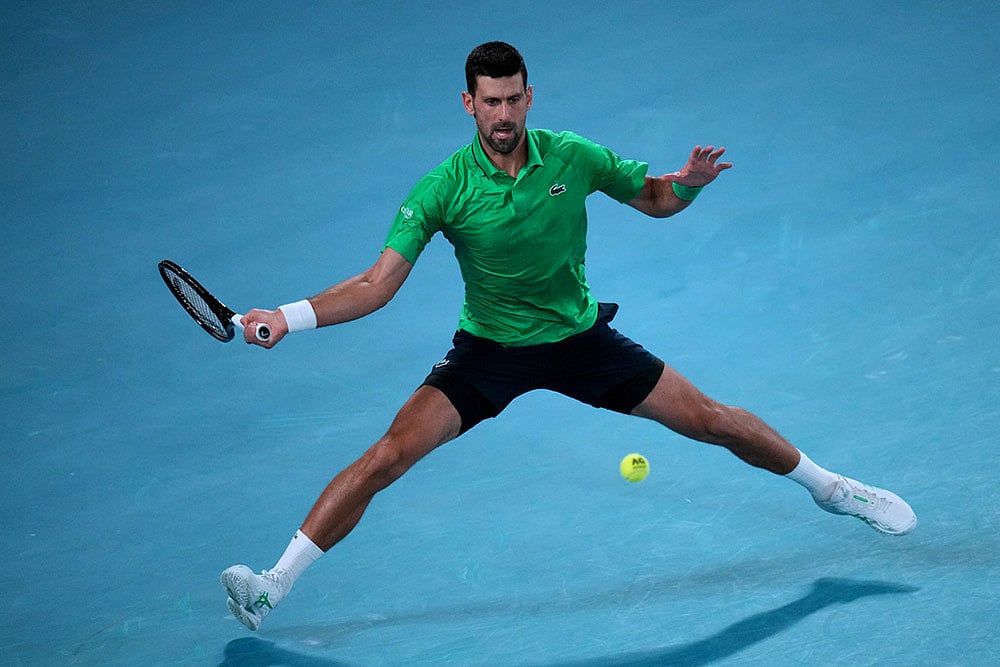 Australian Open Tennis: Botic Van De Zandschulp vs Novak Djokovic
