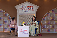 Exide Kolkata Literary Meet: ‘Women’s Household Culture Holds Real History of Hindi Heartland’ Sandipan chatterjee : Ghazala Wahab discusses her new book, The Hindi Heartland, with Outlook editor Chinki Sinha at Exide Kolkata literary meet on Saturday